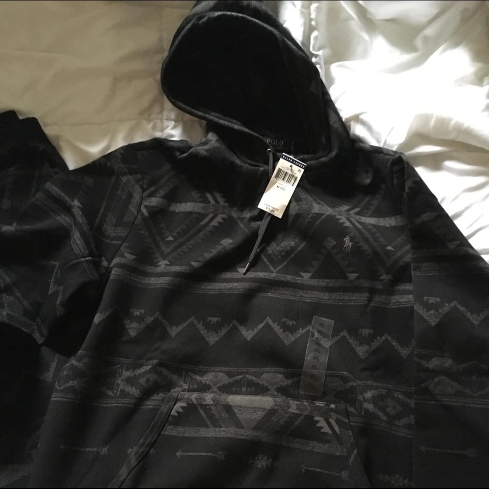 Polo Ralph Lauren charcoal Aztec hoody/jogger set